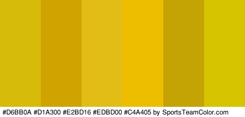 #D6BB0A #D1A300 #E2BD16 #EDBD00 #C4A405 #D6C400 Colors