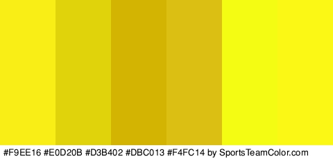 #F9EE16 #E0D20B #D3B402 #DBC013 #F4FC14 #FCF816 Colors