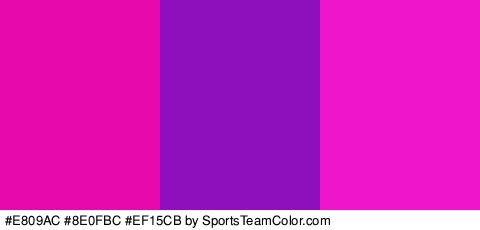 #E809AC #8E0FBC #EF15CB Colors