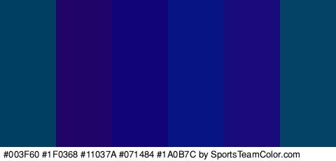 #003F60 #1F0368 #11037A #071484 #1A0B7C #064466 Colors