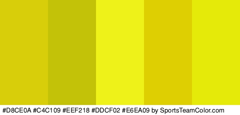 #D8CE0A #C4C109 #EEF218 #DDCF02 #E6EA09 Colors