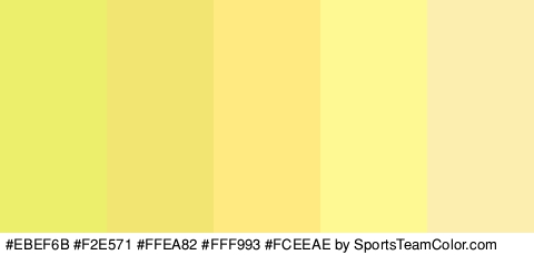 #EBEF6B #F2E571 #FFEA82 #FFF993 #FCEEAE Colors