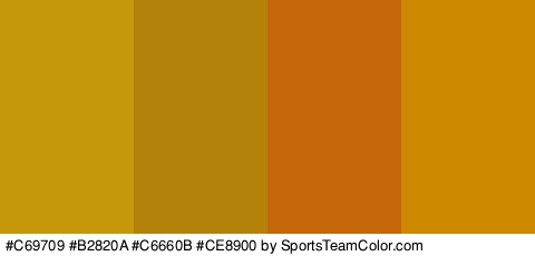 #C69709 #B2820A #C6660B #CE8900 Colors