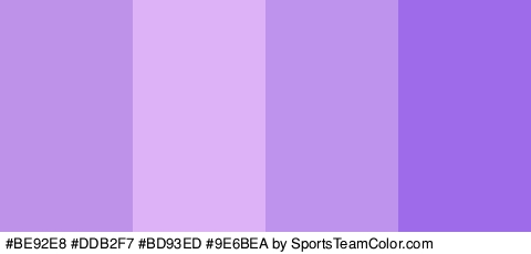 #BE92E8 #DDB2F7 #BD93ED #9E6BEA Colors