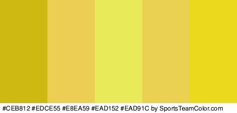 #CEB812 #EDCE55 #E8EA59 #EAD152 #EAD91C Colors