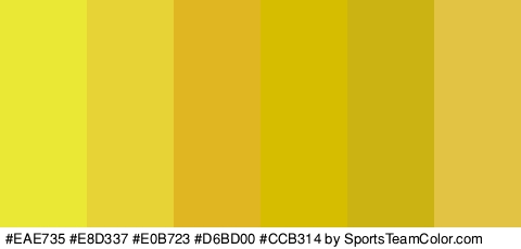 #EAE735 #E8D337 #E0B723 #D6BD00 #CCB314 #E2C344 Colors