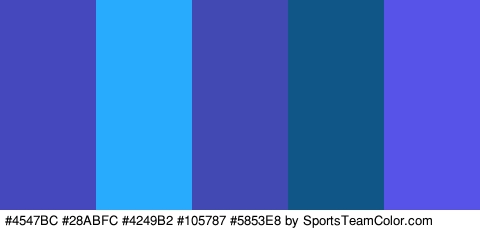 #4547BC #28ABFC #4249B2 #105787 #5853E8 Colors