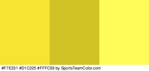 #F7E331 #D1C225 #FFFC59 Colors