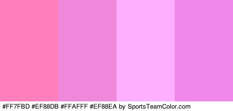 #FF7FBD #EF88DB #FFAFFF #EF88EA Colors