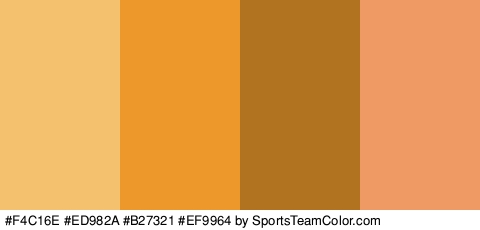 #F4C16E #ED982A #B27321 #EF9964 Colors