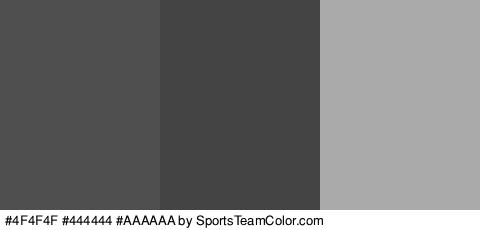 #4F4F4F #444444 #AAAAAA Colors