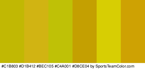 #C1B803 #D1B412 #BEC105 #C4A001 #D8CE04 #CEA202 Colors