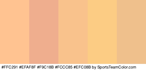 #FFC291 #EFAF8F #F9C18B #FCCC85 #EFC08B Colors