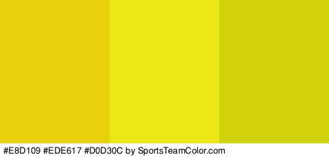 #E8D109 #EDE617 #D0D30C Colors