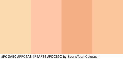 #FCDAB0 #FFC6A8 #F4AF84 #FCC69C Colors