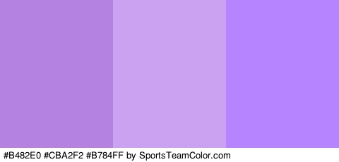 #B482E0 #CBA2F2 #B784FF Colors