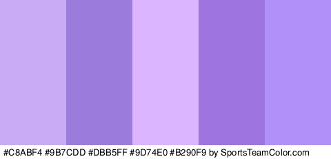 #C8ABF4 #9B7CDD #DBB5FF #9D74E0 #B290F9 Colors