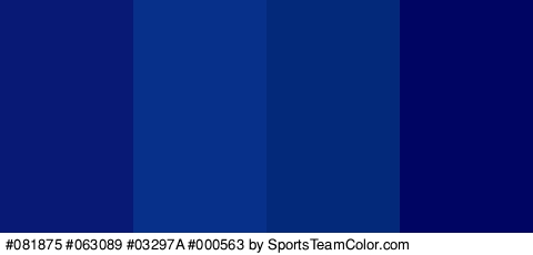 #081875 #063089 #03297A #000563 Colors