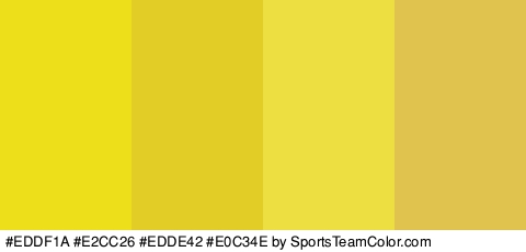 #EDDF1A #E2CC26 #EDDE42 #E0C34E Colors