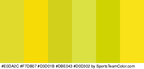 #E0DA2C #F7DB07 #D3D01B #DBE043 #D0D302 #F9E318 Colors