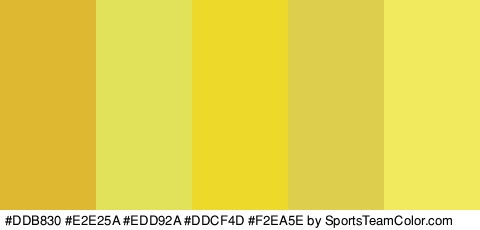 #DDB830 #E2E25A #EDD92A #DDCF4D #F2EA5E Colors