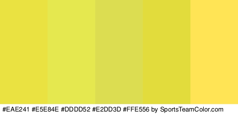 #EAE241 #E5E84E #DDDD52 #E2DD3D #FFE556 Colors