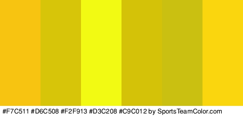 #F7C511 #D6C508 #F2F913 #D3C208 #C9C012 #F9D60E Colors