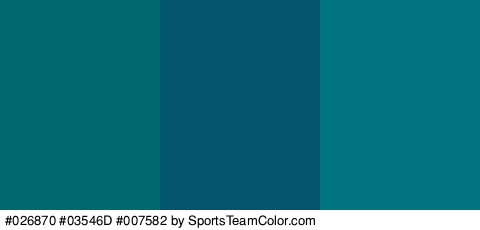 #026870 #03546D #007582 Colors