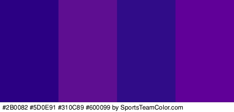 #2B0082 #5D0E91 #310C89 #600099 Colors