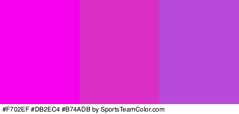 #F702EF #DB2EC4 #B74ADB Colors