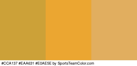 #CCA137 #EAA631 #E0AE5E Colors