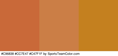 #C96838 #CC7E47 #C47F1F Colors