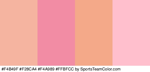 #F4B49F #F28CA4 #F4A989 #FFBFCC Colors