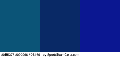 #0B5377 #092966 #0B1691 Colors