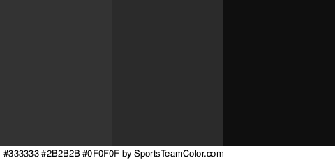 #333333 #2B2B2B #0F0F0F Colors