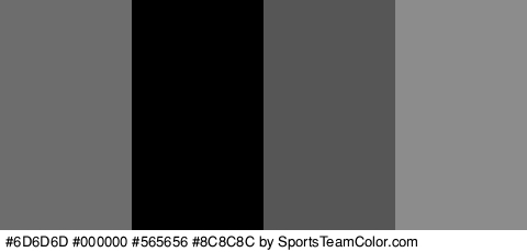 #6D6D6D #000000 #565656 #8C8C8C Colors