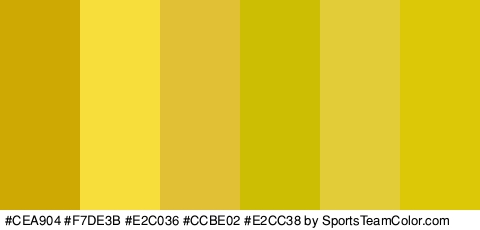 #CEA904 #F7DE3B #E2C036 #CCBE02 #E2CC38 #DDC808 Colors