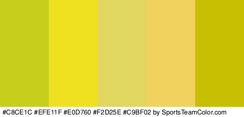 #C8CE1C #EFE11F #E0D760 #F2D25E #C9BF02 Colors