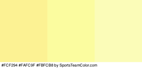 #FCF294 #FAFC9F #FBFCB8 Colors