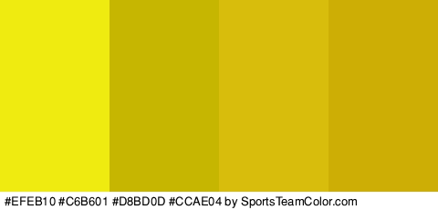 #EFEB10 #C6B601 #D8BD0D #CCAE04 Colors