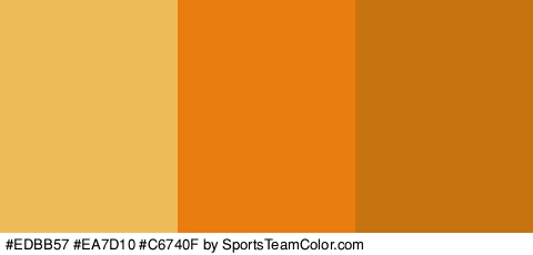 #EDBB57 #EA7D10 #C6740F Colors