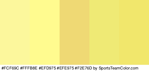 #FCF69C #FFFB8E #EFD975 #EFE975 #F2E76D Colors