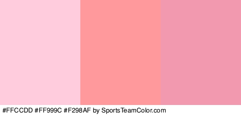 #FFCCDD #FF999C #F298AF Colors