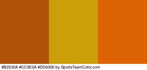 #B2530A #CC9E0A #DD6306 Colors