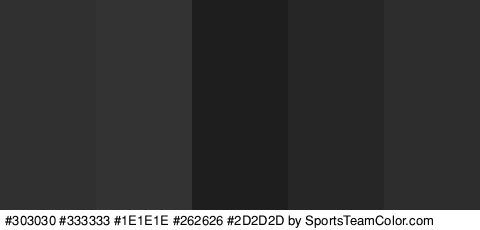 #303030 #333333 #1E1E1E #262626 #2D2D2D Colors