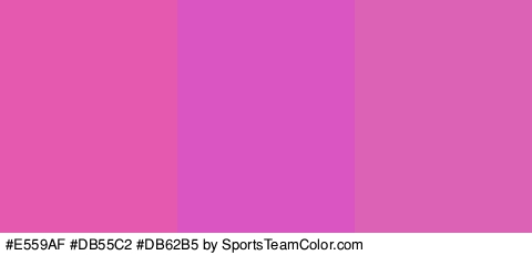 #E559AF #DB55C2 #DB62B5 Colors