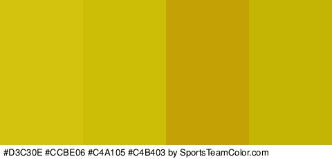 #D3C30E #CCBE06 #C4A105 #C4B403 Colors