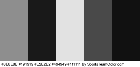 #8E8E8E #191919 #E2E2E2 #494949 #111111 Colors