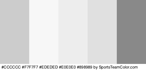 #CCCCCC #F7F7F7 #EDEDED #E0E0E0 #898989 Colors