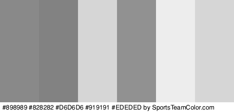 #898989 #828282 #D6D6D6 #919191 #EDEDED #D6D6D6 Colors